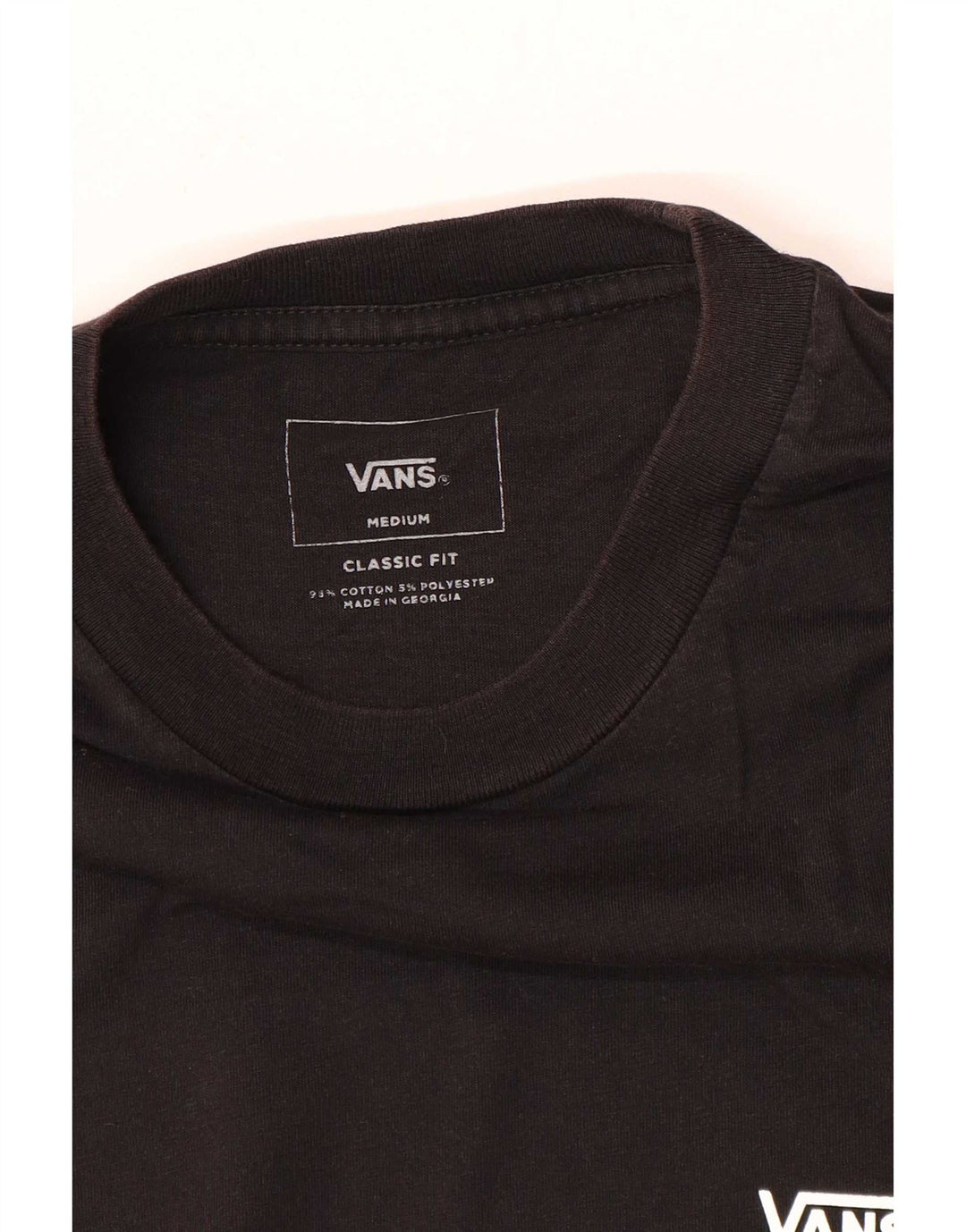 Camiseta masculina Vans Classic Fit Top médio preto colorblock