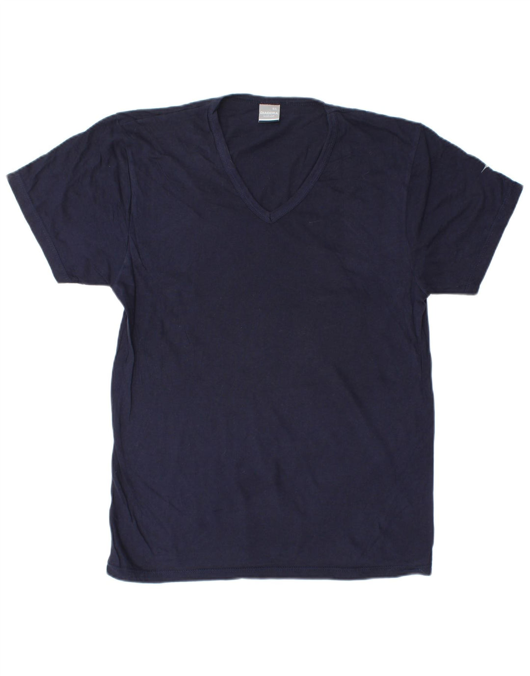 Camiseta masculina Diadora Top grande algodão azul marinho