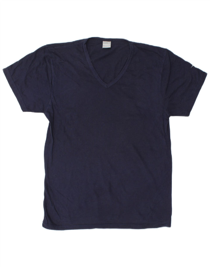 Camiseta masculina Diadora Top grande algodão azul marinho