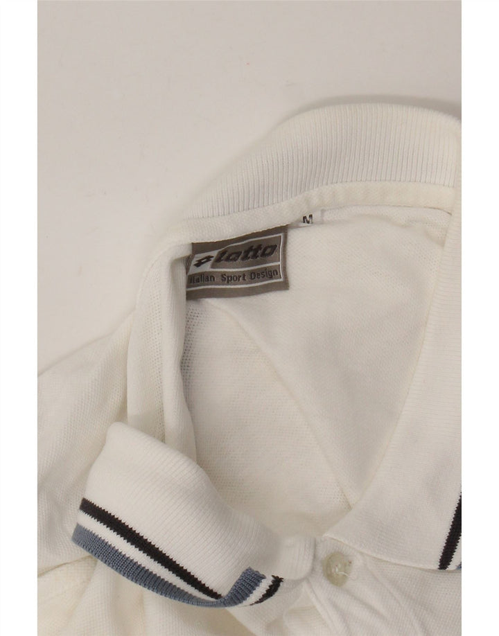 Camisa polo masculina Lotto média branca
