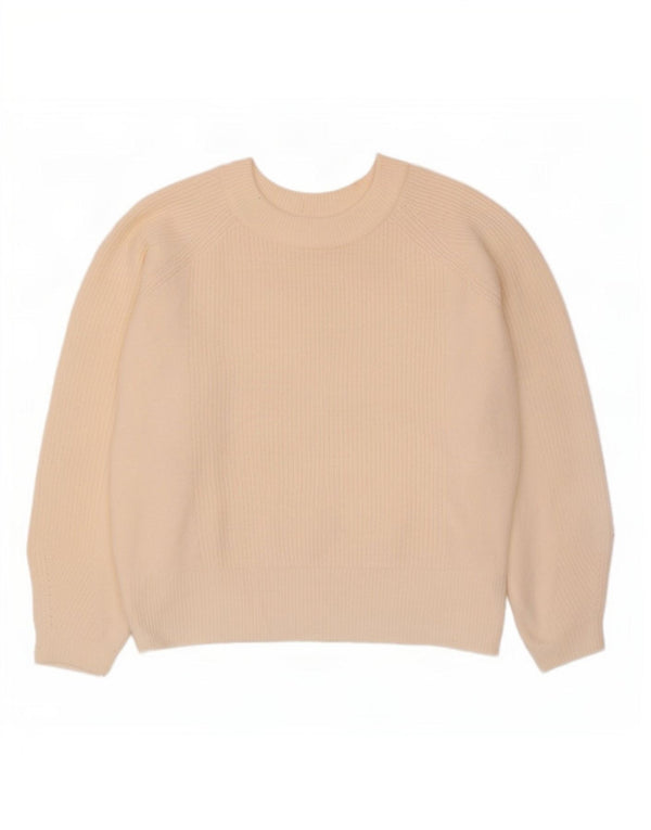 Suéter feminino Marks & Spencer com gola canoa UK 18 XL branco