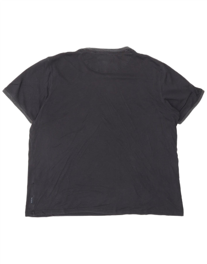 Camiseta masculina TED BAKER Top 2XL algodão azul marinho