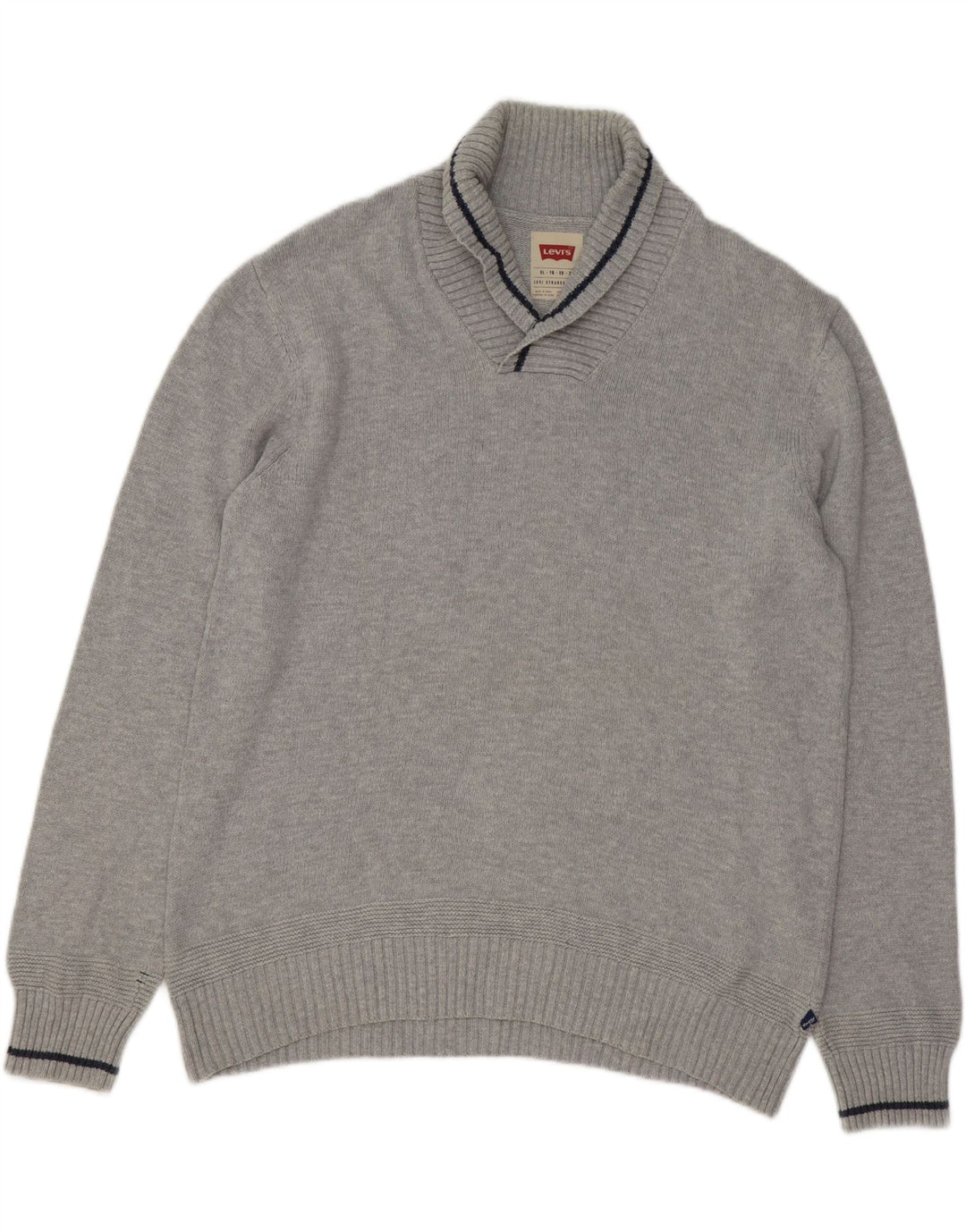 Suéter masculino LEVI'S com gola xale XL cinza