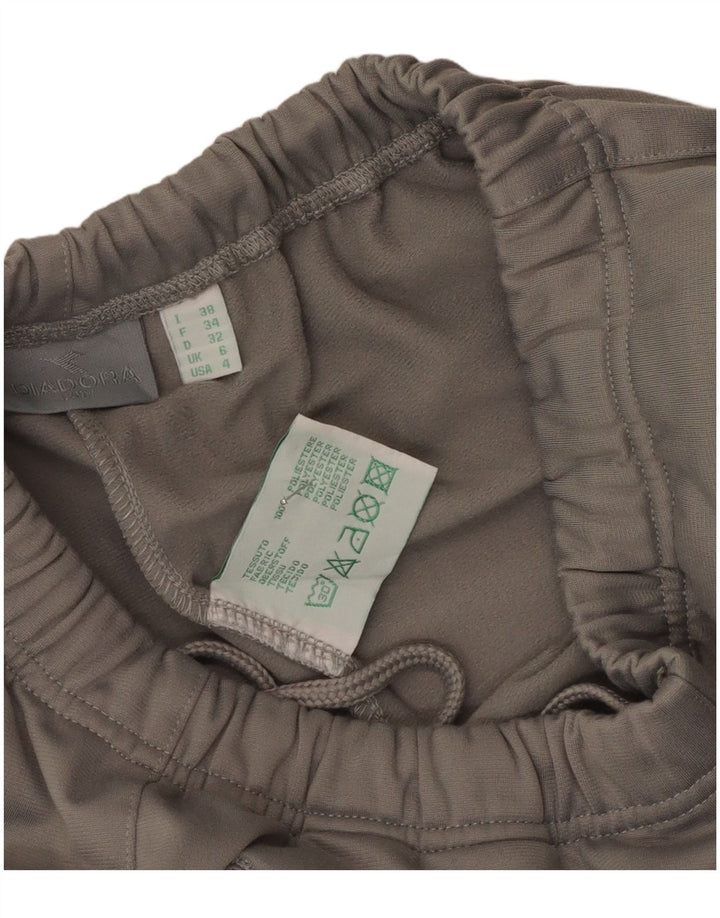 Calça de treino feminina Diadora UK 6 XS cinza poliéster