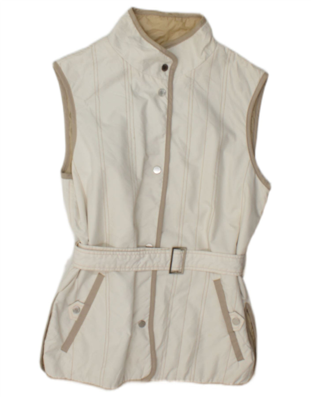 Colete feminino Marina Yachting IT 44 poliéster branco médio