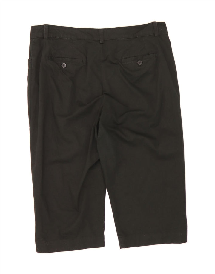 LEE Womens Straight Capri Trousers US 18 2XL W38 L19 Black Cotton Vintage Lee and Second-Hand Lee from Messina Hembry 