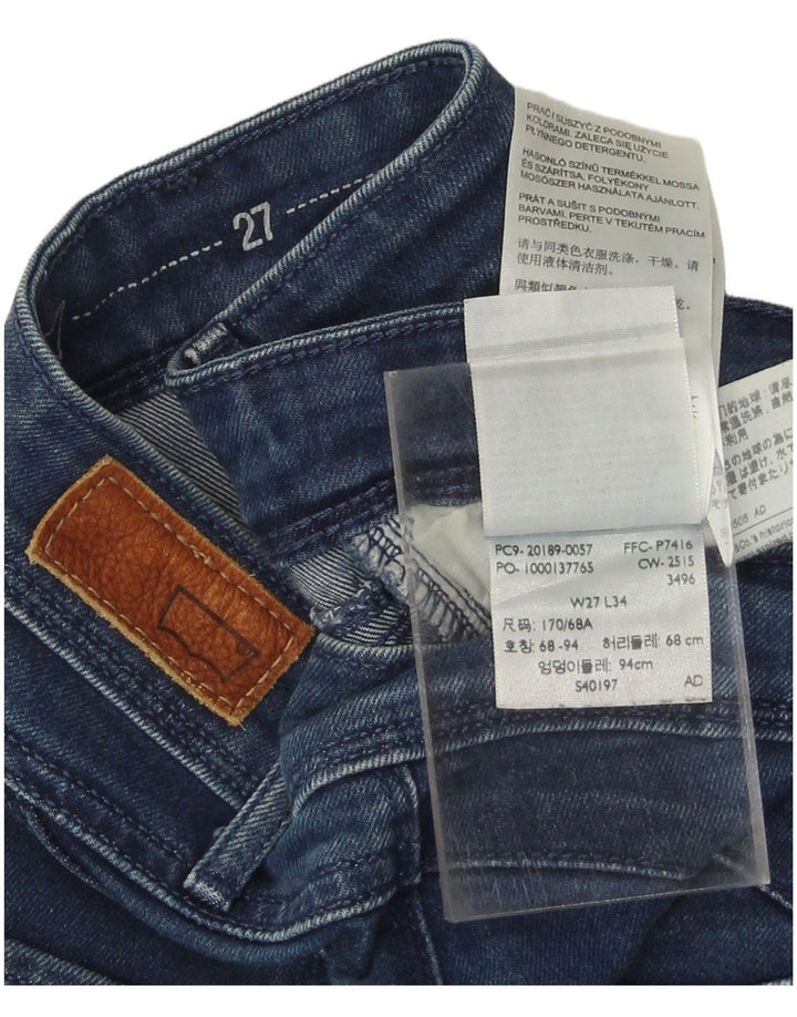 Jeans skinny feminino LEVI'S W27 L34 algodão azul