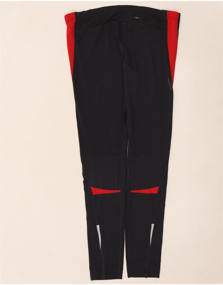 Calça de treino feminina Adidas UK 16 grande cinza colorblock