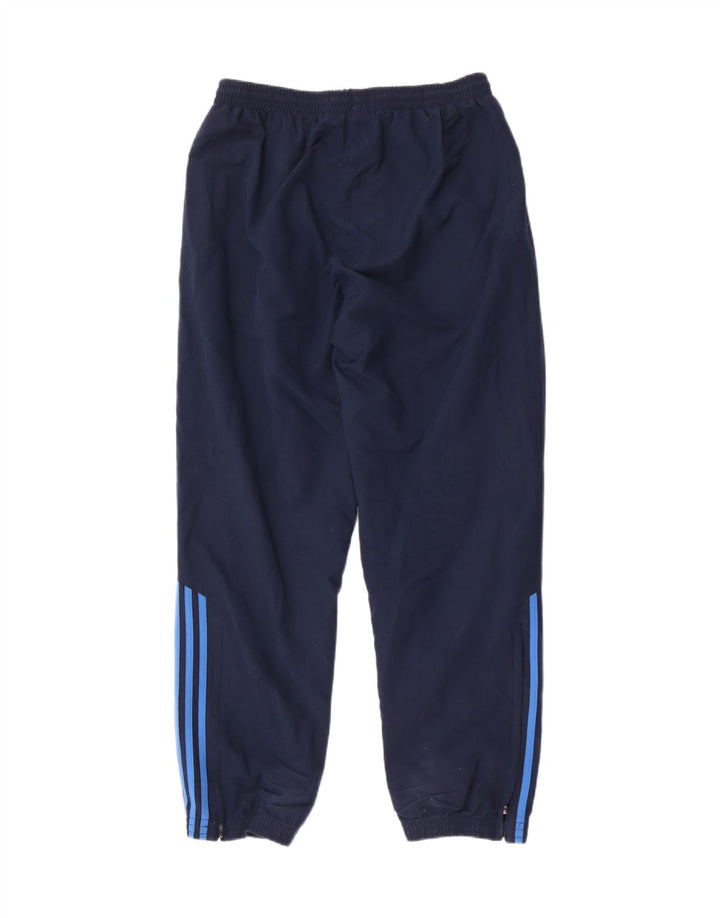 Calça de treino masculina Adidas Joggers grande poliéster azul marinho
