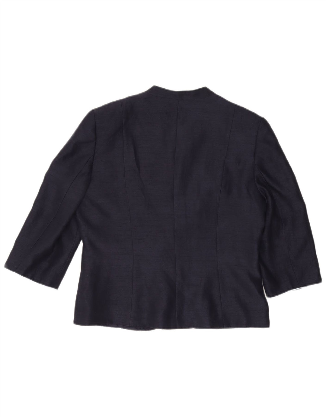 Jaqueta Bolero feminina JACQUES VERT manga 3/4 Reino Unido 14 grande azul marinho