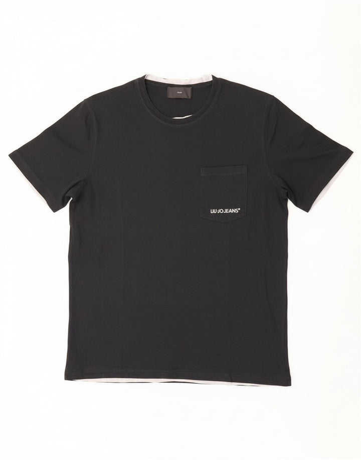 Camiseta masculina Liu Jo Top médio preto