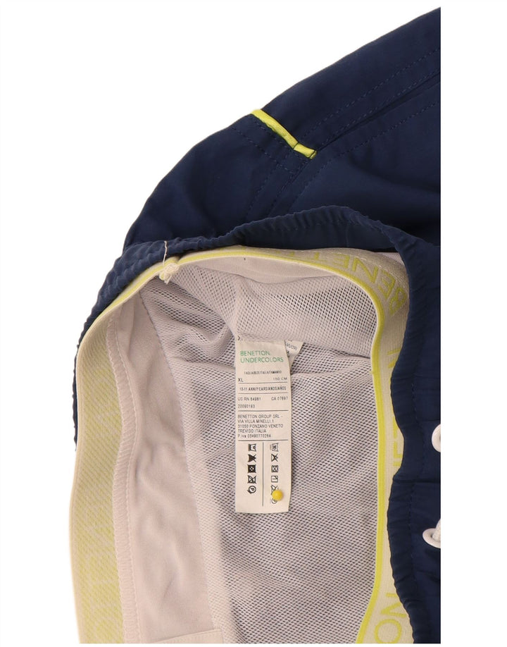 Calções de banho Benetton Menino 10-11 Anos XL Azul Poliéster