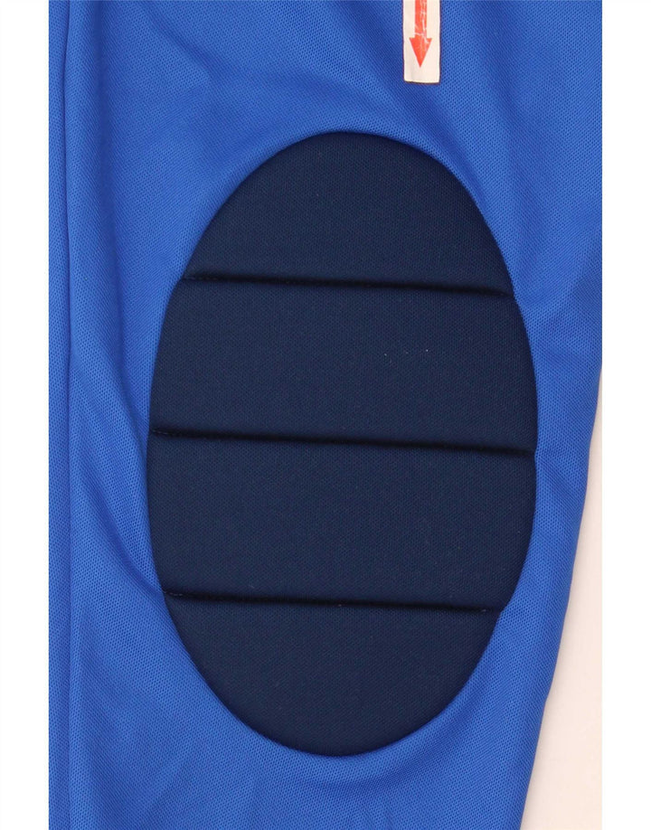 Adidas Mens Climalite Top Manga Longa Médio Azul Colourblock Poliéster