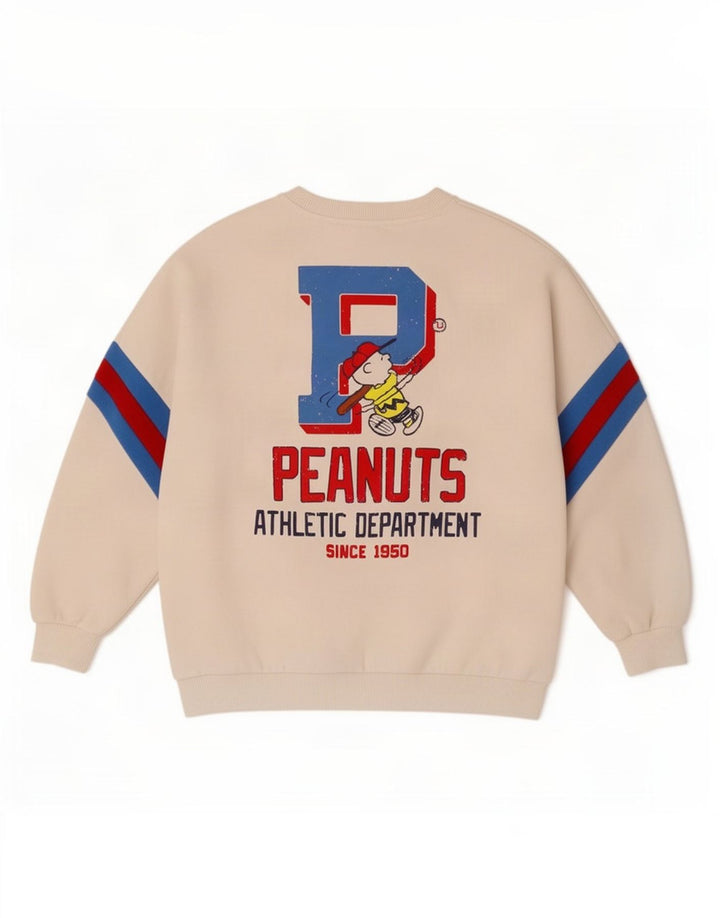 Pull & Bear Suéter feminino com estampa Peanuts UK 10 pequeno branco
