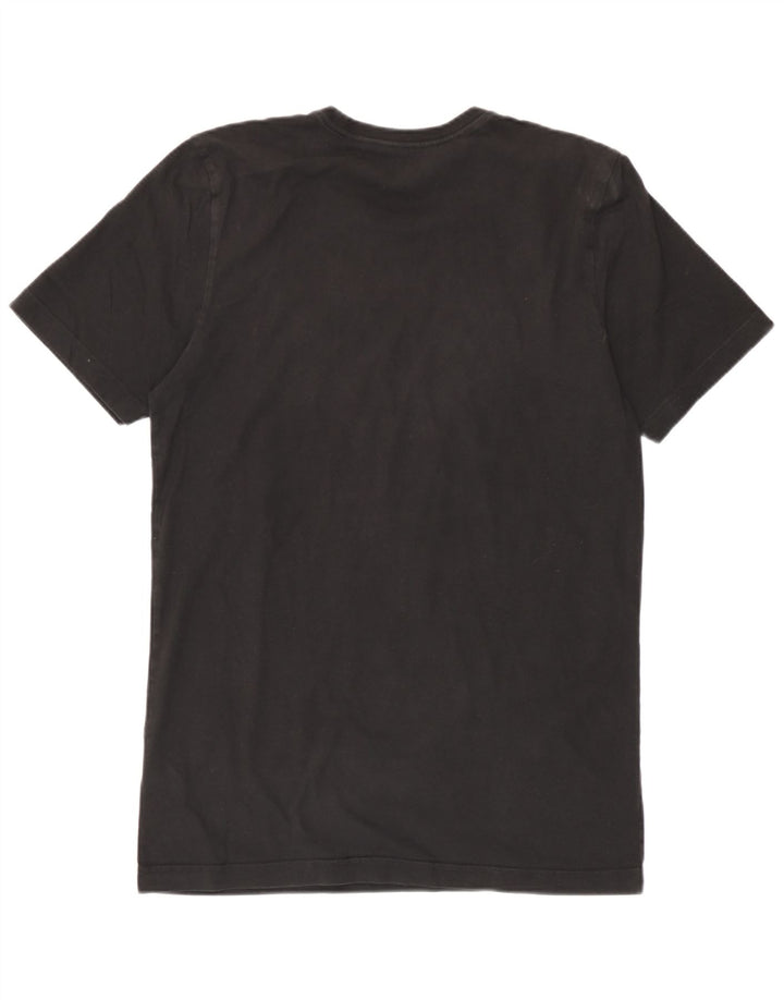 Adidas Mens Graphic T-Shirt Top Médio Algodão Preto