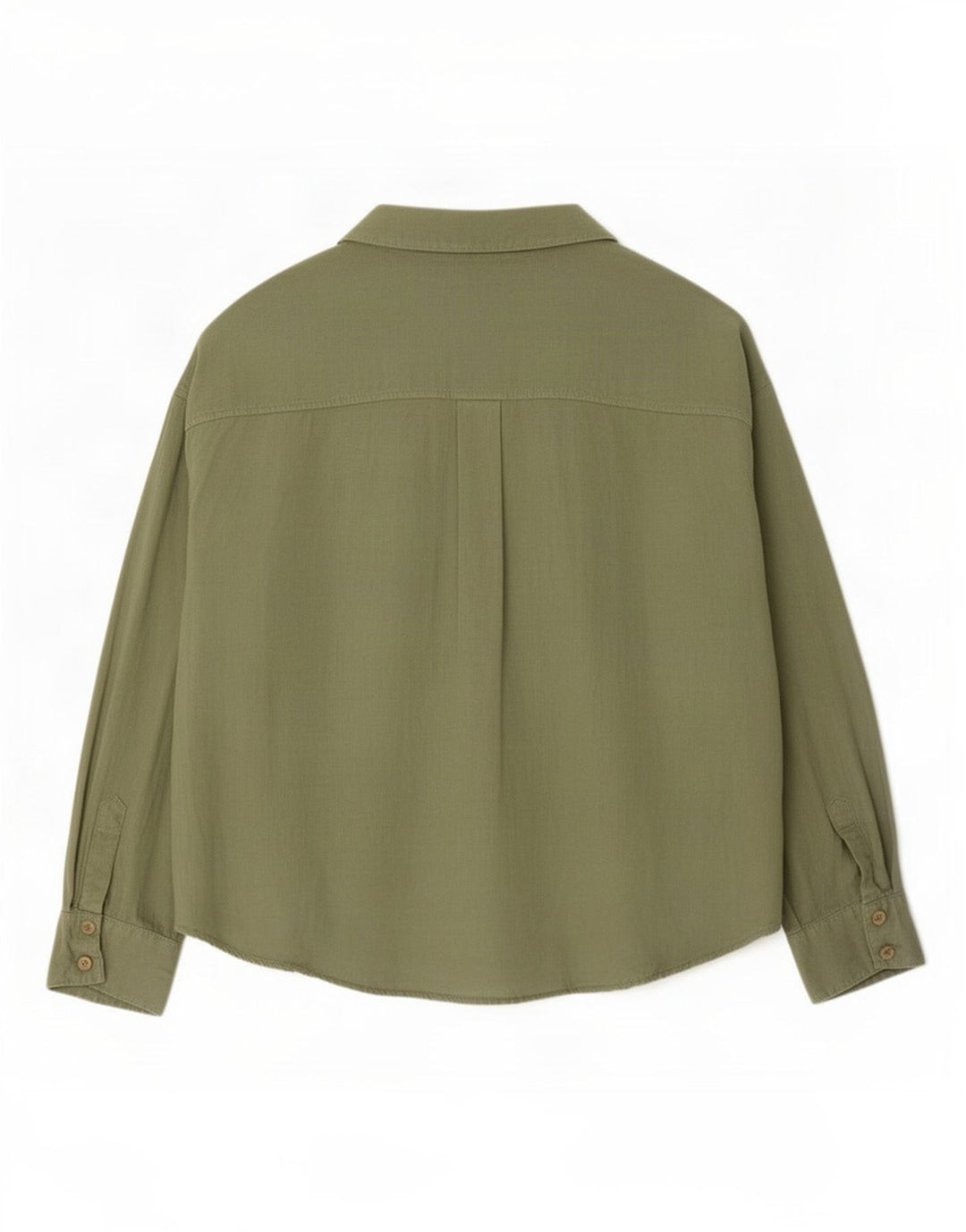 Camisa Overshirt Feminina Zara Reino Unido 14 Linho Verde Médio