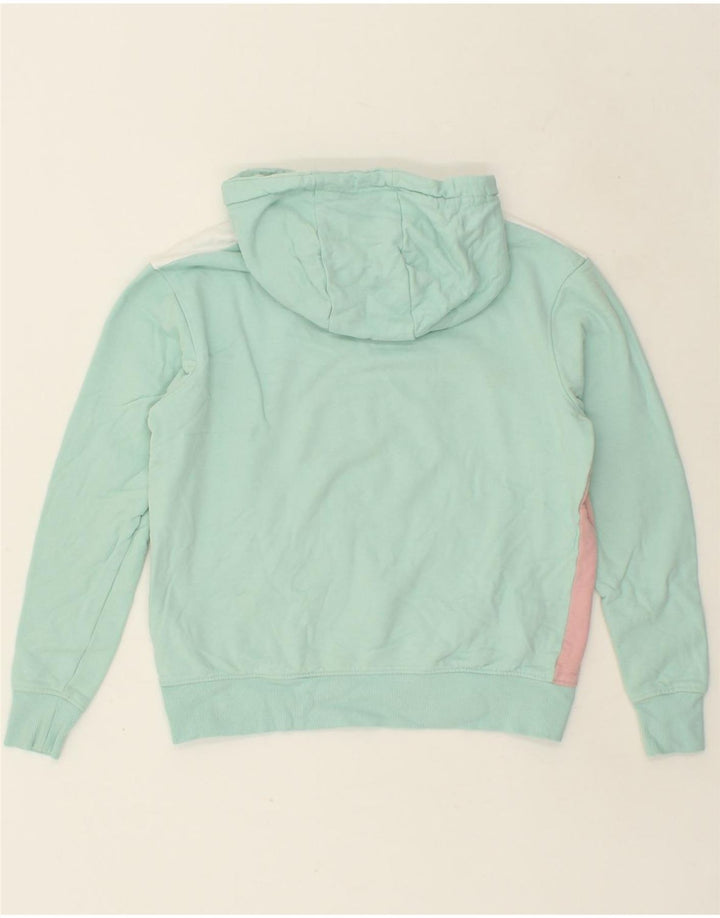 ANIMAL Womens Hoodie Jumper UK 6 XS Green Colourblock Cotton Vintage Animal and Second-Hand Animal from Messina Hembry 