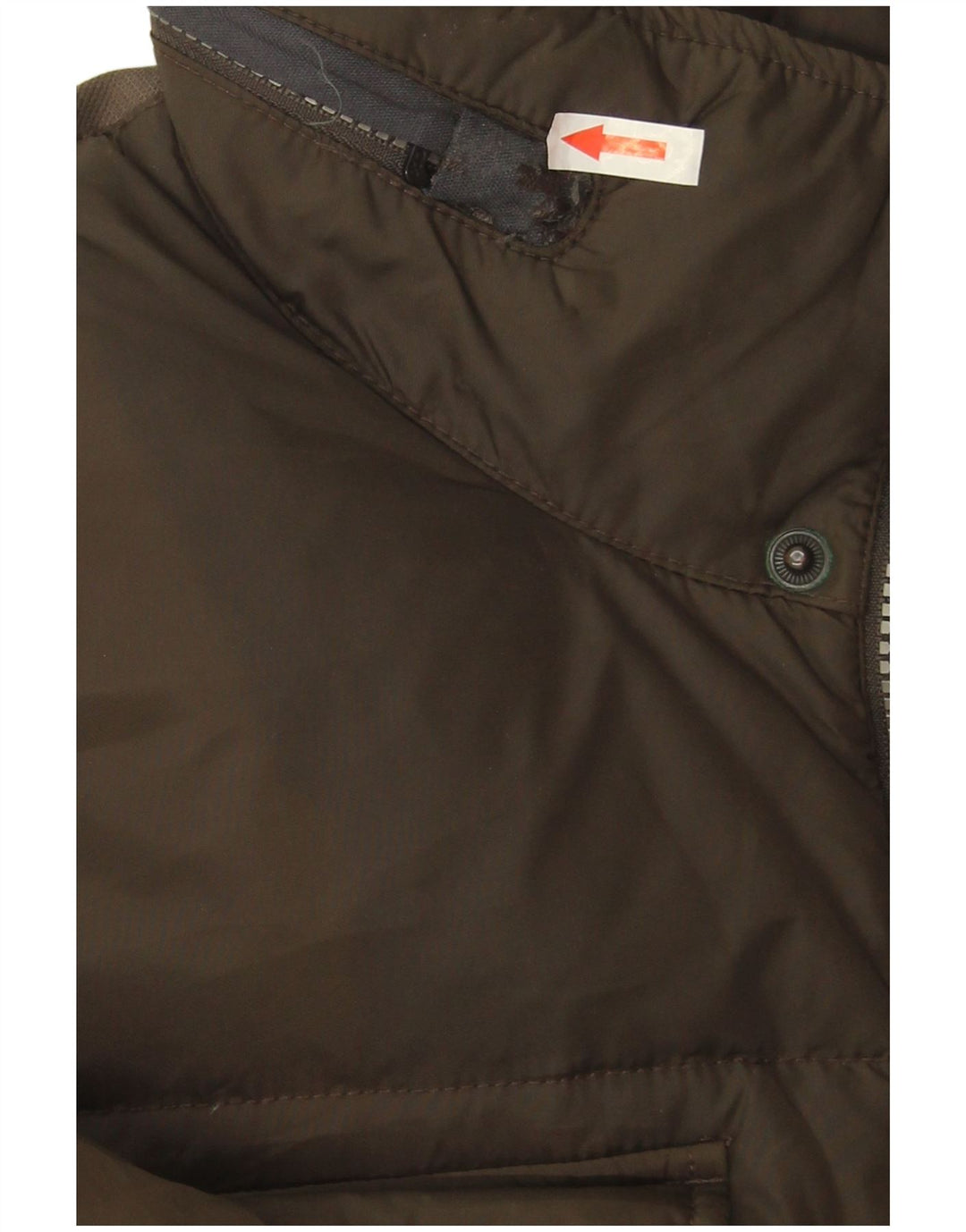 Jaqueta acolchoada masculina Geox com capuz UK 42 XL poliamida cáqui