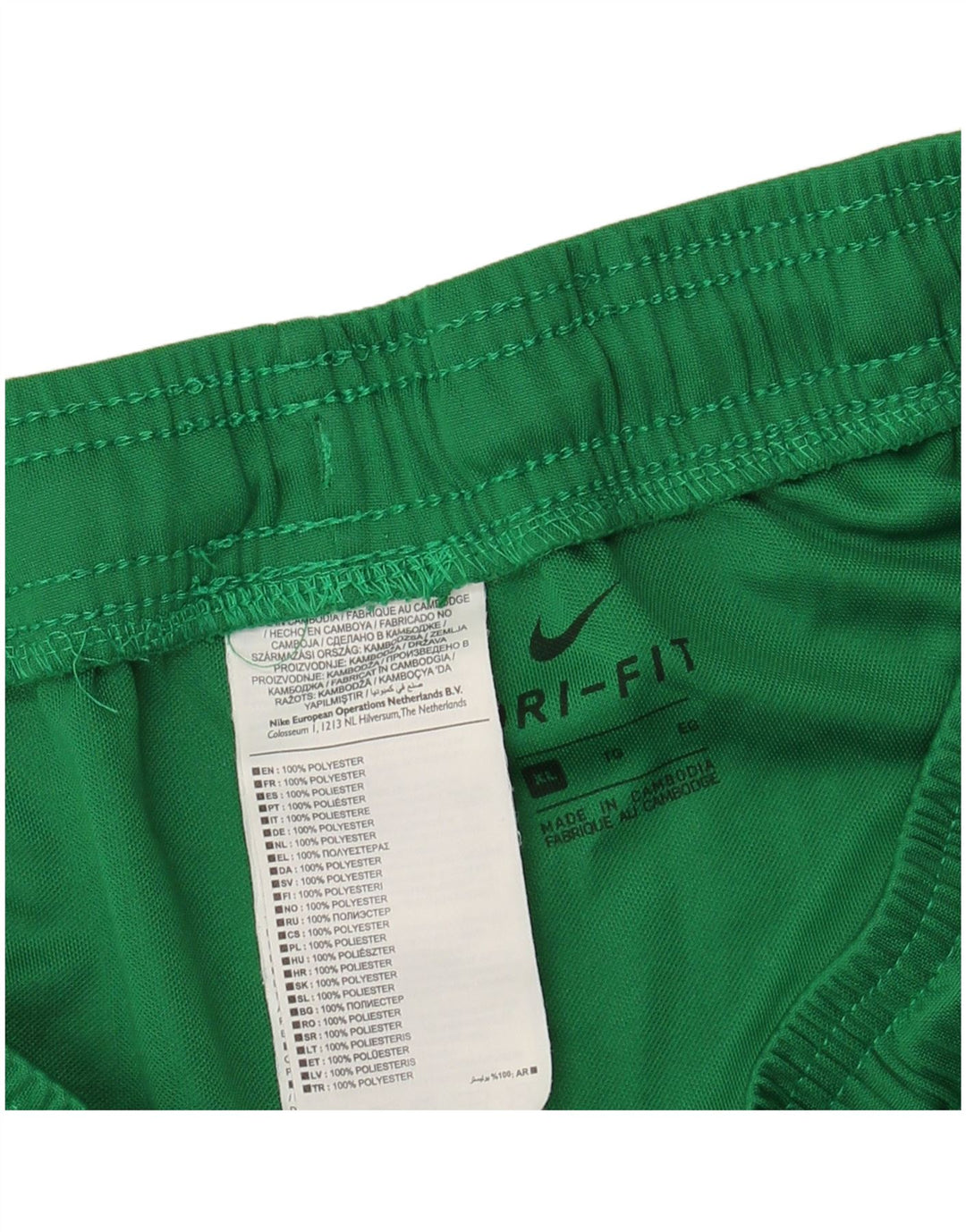 Shorts esportivos masculinos NIKE XL verde poliéster