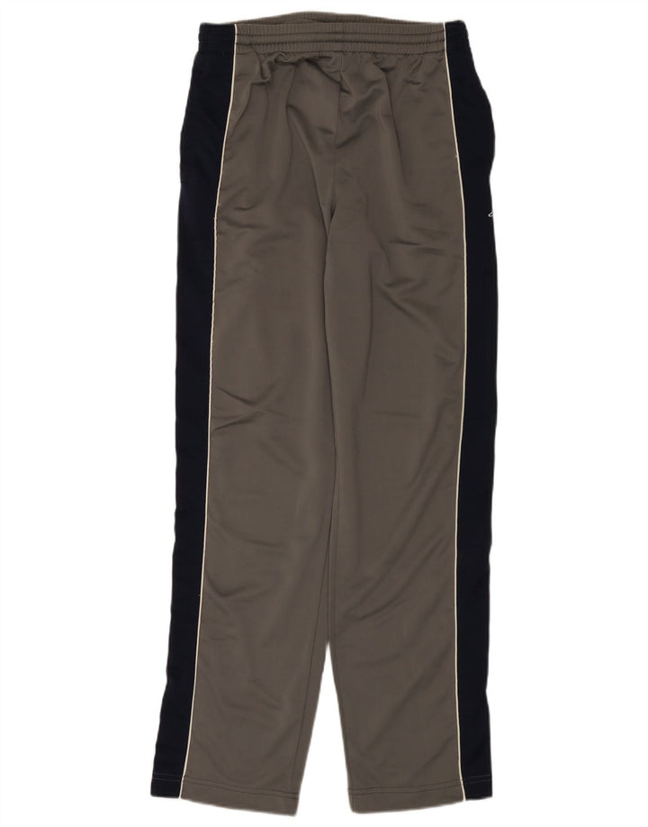 Calça de treino feminina Kappa cinza médio colorblock poliéster