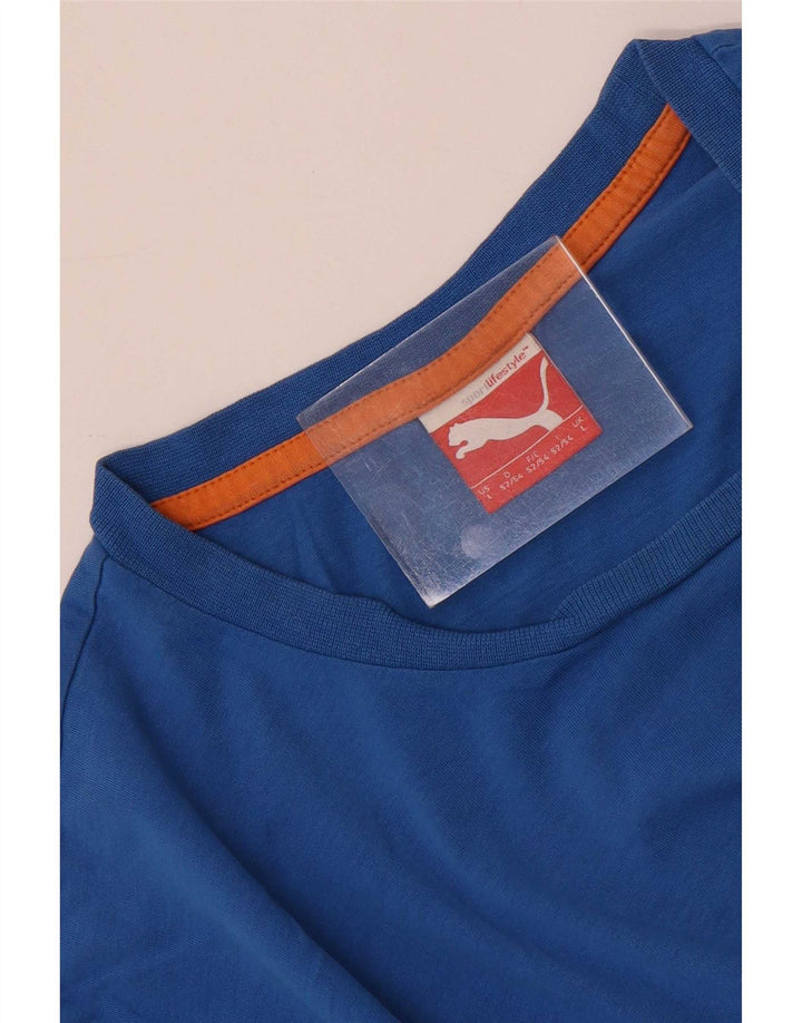 Puma Camiseta Masculina Top Grande Azul