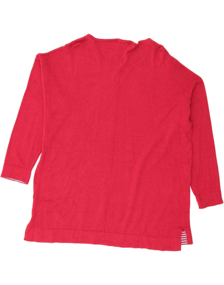 WHITE STUFF Womens Crew Neck Jumper Sweater UK 22 3XL Red Cotton Vintage White Stuff and Second-Hand White Stuff from Messina Hembry 