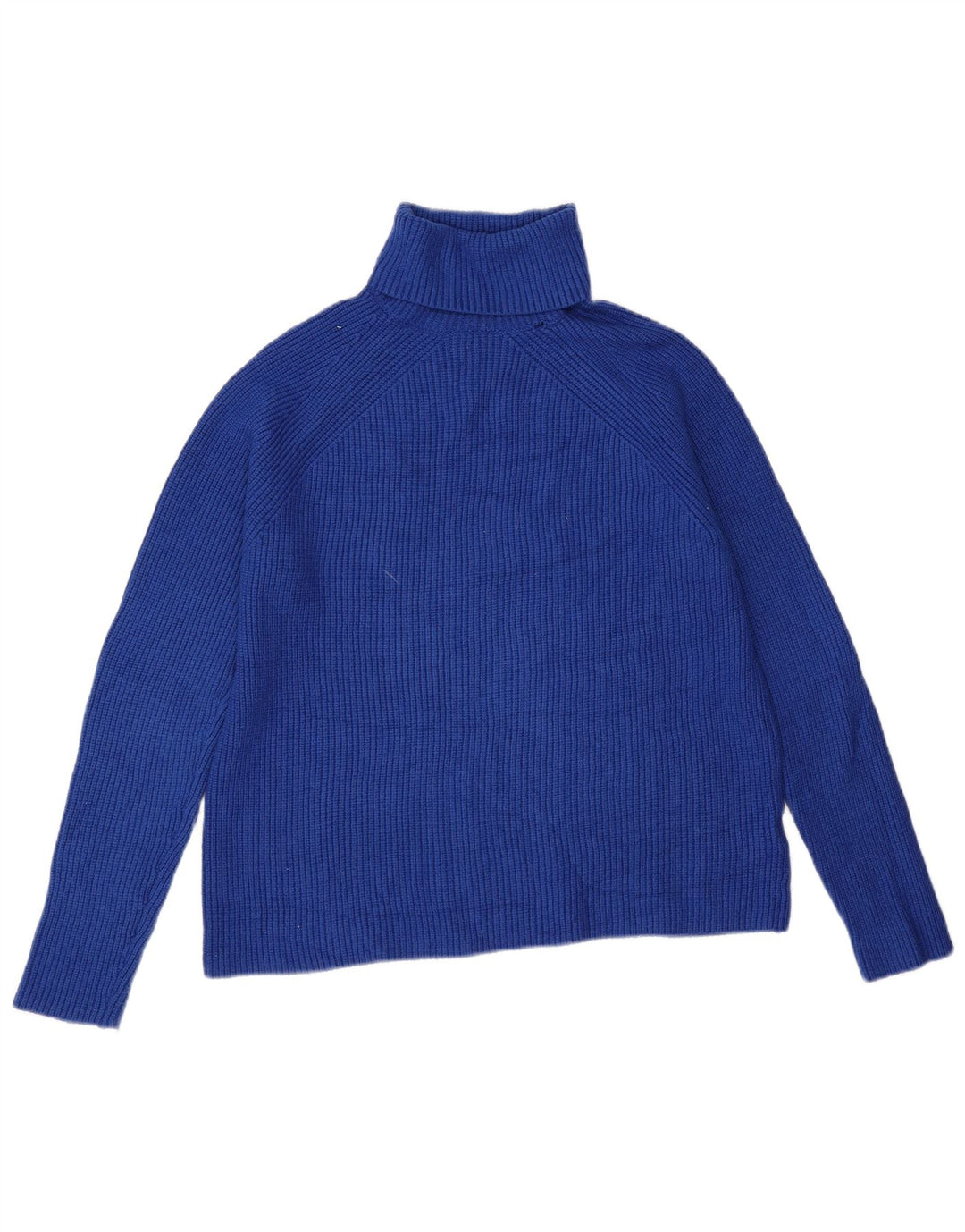 Suéter feminino Marks & Spencer com gola redonda Reino Unido 14 viscose azul médio
