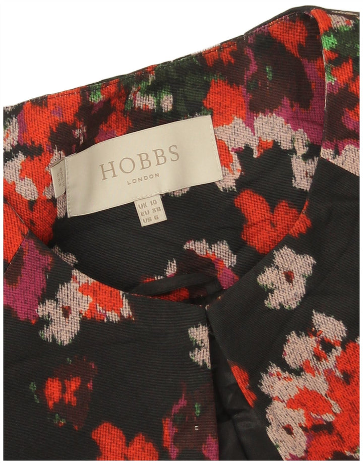 Sobretudo oversized feminino Hobbs UK 10 pequeno poliéster floral preto