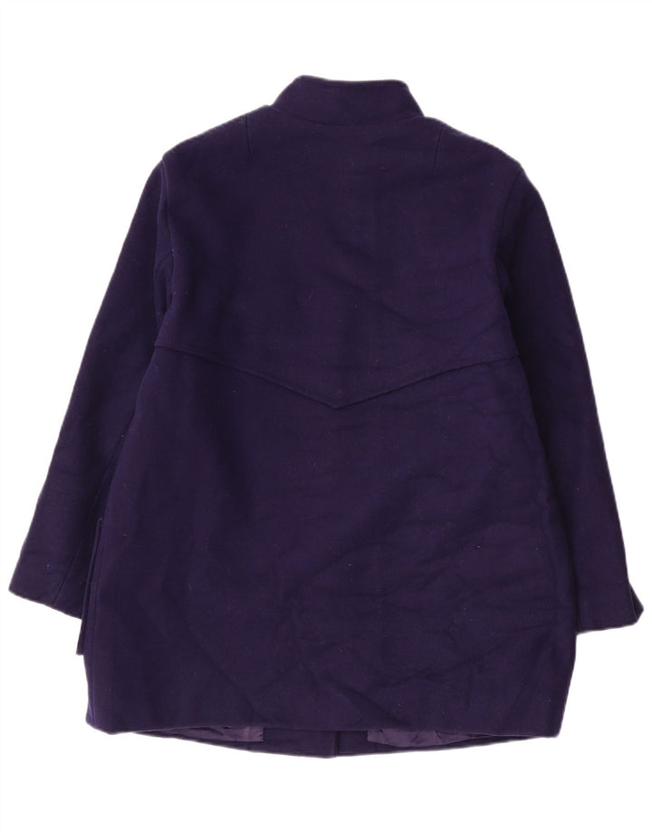 Sobretudo feminino vintage UK 14 médio azul marinho