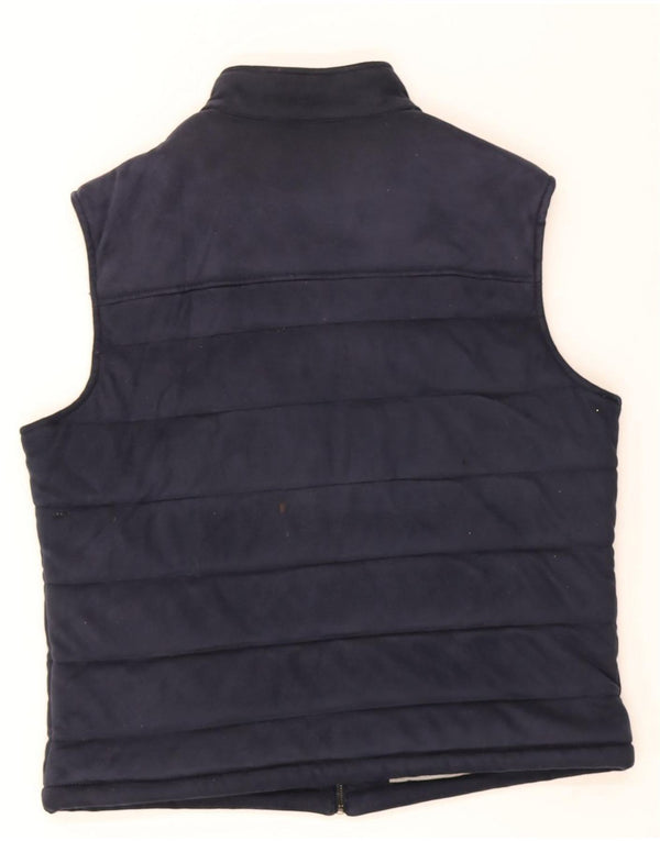 Colete acolchoado masculino Zara UK 42 XL azul marinho