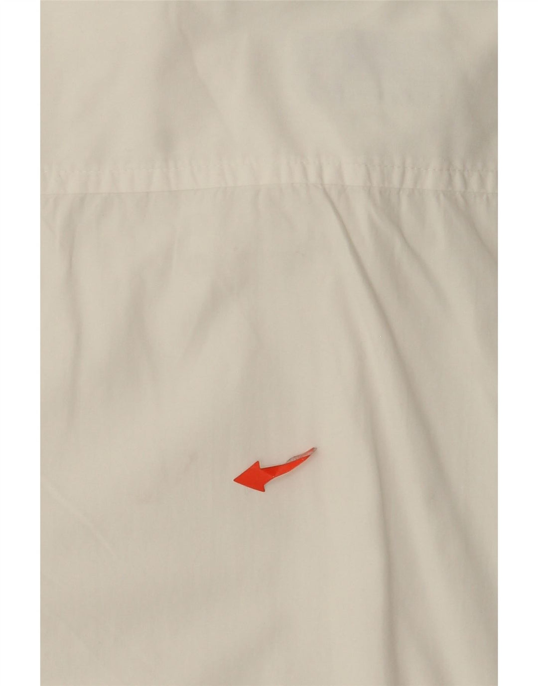 Camisa masculina de manga curta Stefanel de algodão branco médio