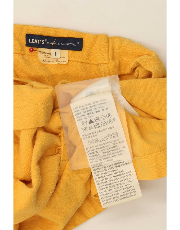 Top feminino Levi's Crop Cami US 1 XS Amarelo Seda
