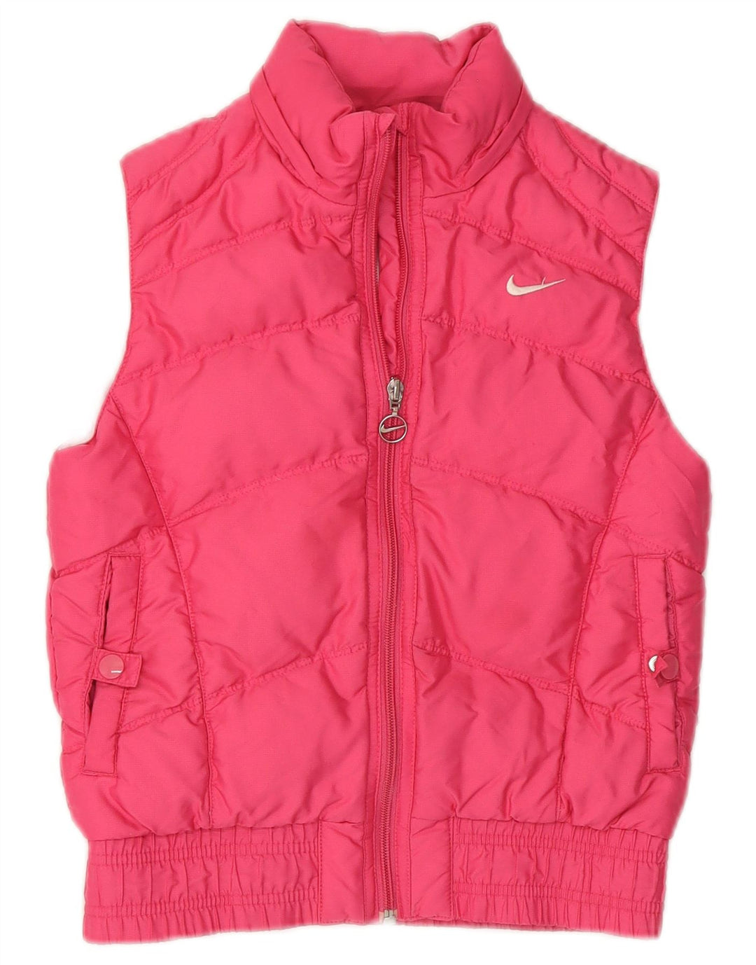 Colete acolchoado Nike Girls 8-9 anos pequeno rosa