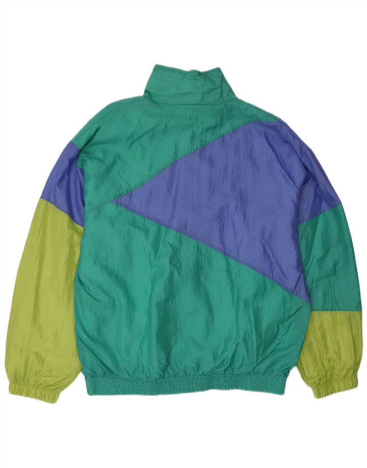 Sergio Tacchini Mens Treino Top Jacket IT 50 Medium Green Colourblock