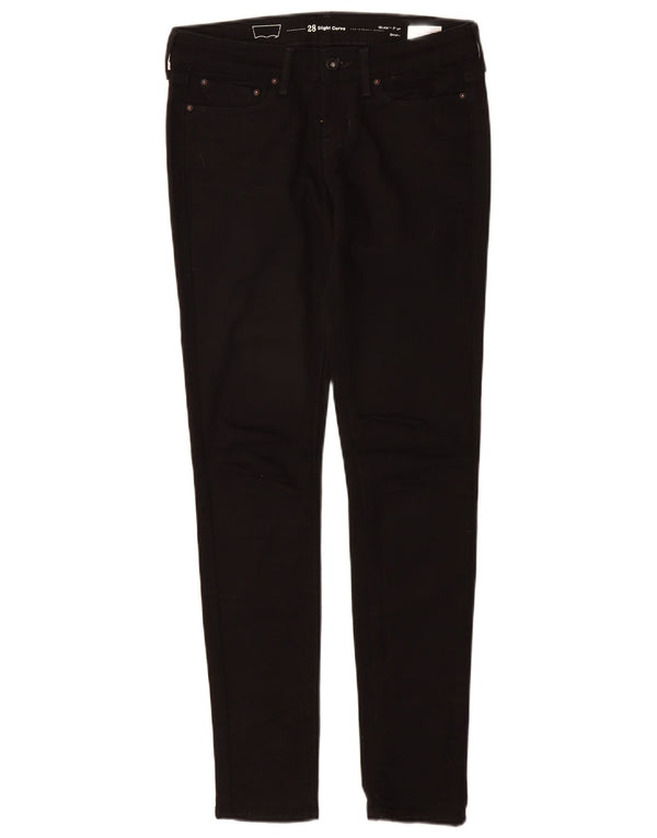 Calça jeans feminina Levi's Slight Curve Modern Rise Skinny W25 L30 de algodão preto