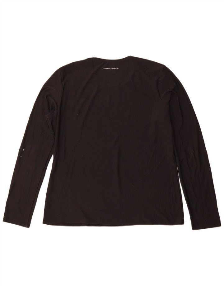 UNDER ARMOUR Top feminino de manga comprida UK 14 grande poliéster preto