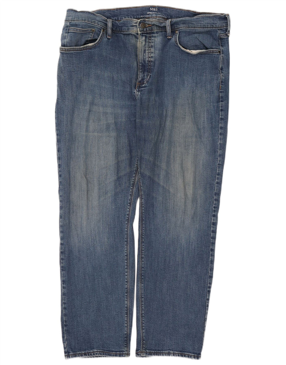 Jeans retos masculinos Marks & Spencer W40 L29 algodão azul