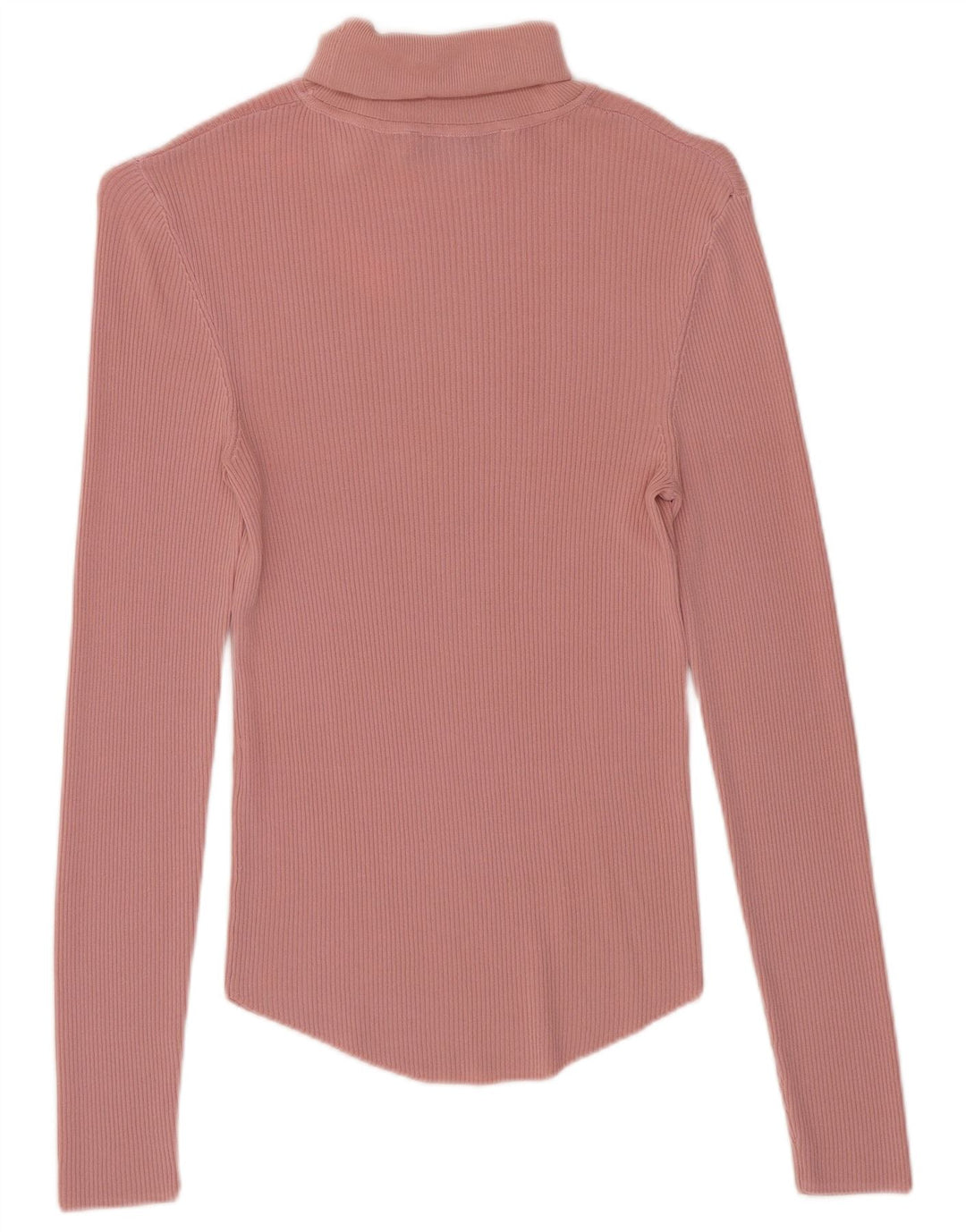 Top feminino Zara manga comprida UK 8 pequeno rosa