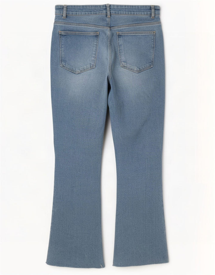 Calça jeans feminina Zara Bootcut EU 42 grande W32 L25 azul