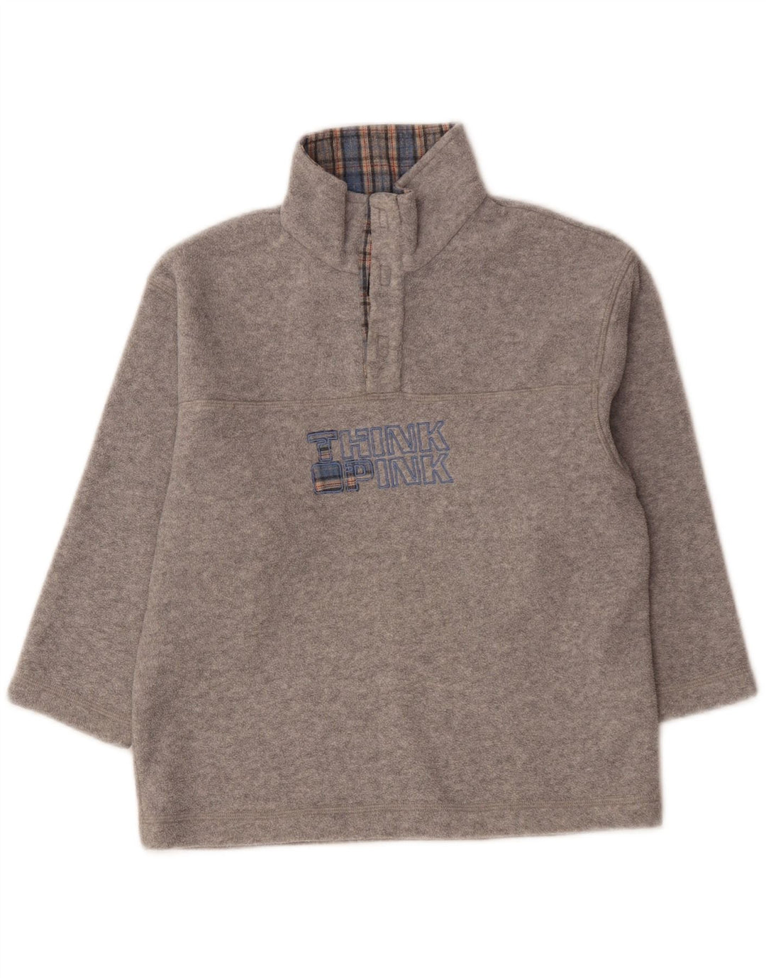 Think Pink Boys Graphic Fleece Jumper 5-6 Anos Cinza Poliéster