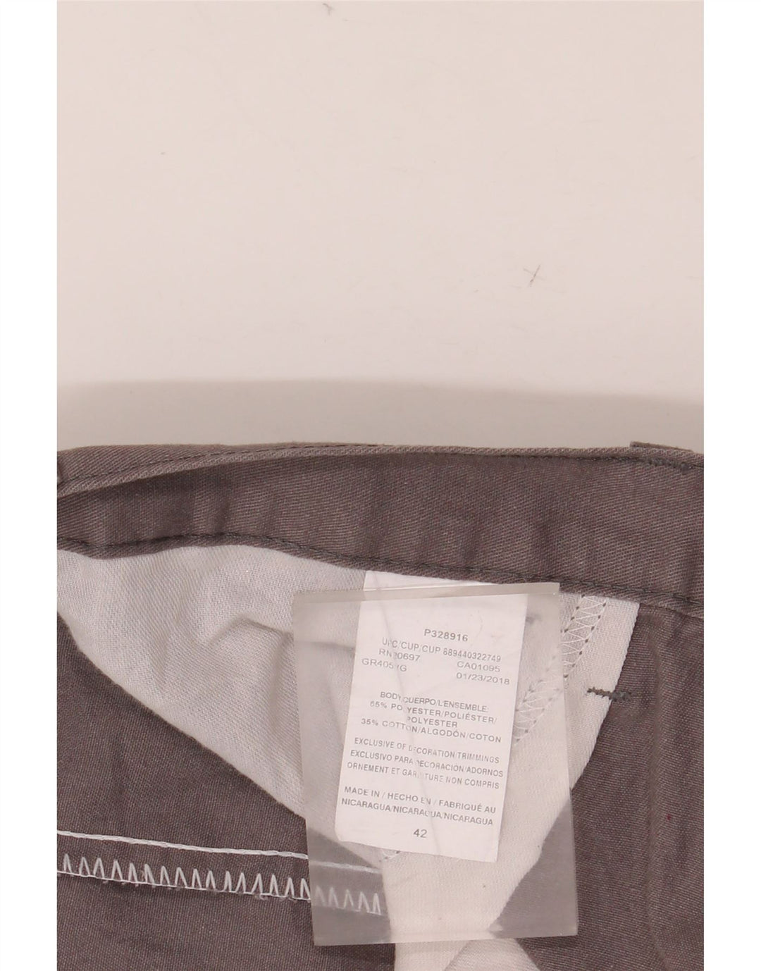 Shorts casuais masculinos DICKIES W42 2XL cinza colorblock poliéster