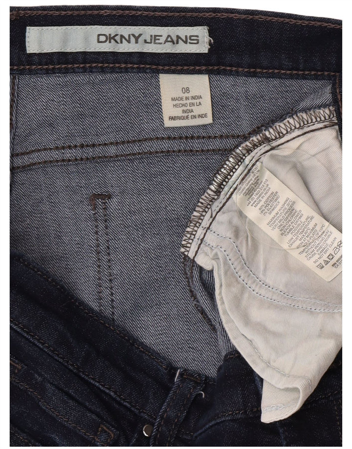 Shorts jeans feminino Dkny EUA 8 médio W30 algodão azul marinho