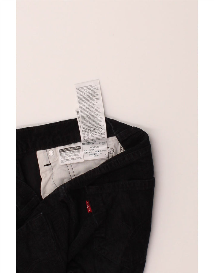 LEVI'S Womens Slim Corduroy Trousers W30 L32 Black Cotton Vintage Levi's and Second-Hand Levi's from Messina Hembry 