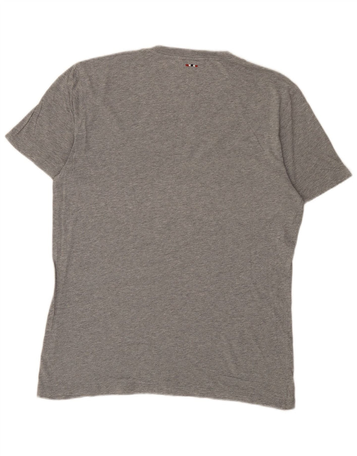 Camiseta masculina Napapijri Geographic Graphic cinza médio