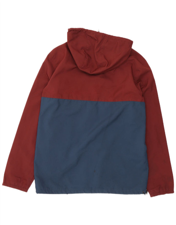 Jaqueta de chuva masculina com capuz Vans UK 38 Medium Burgundy Colourblock