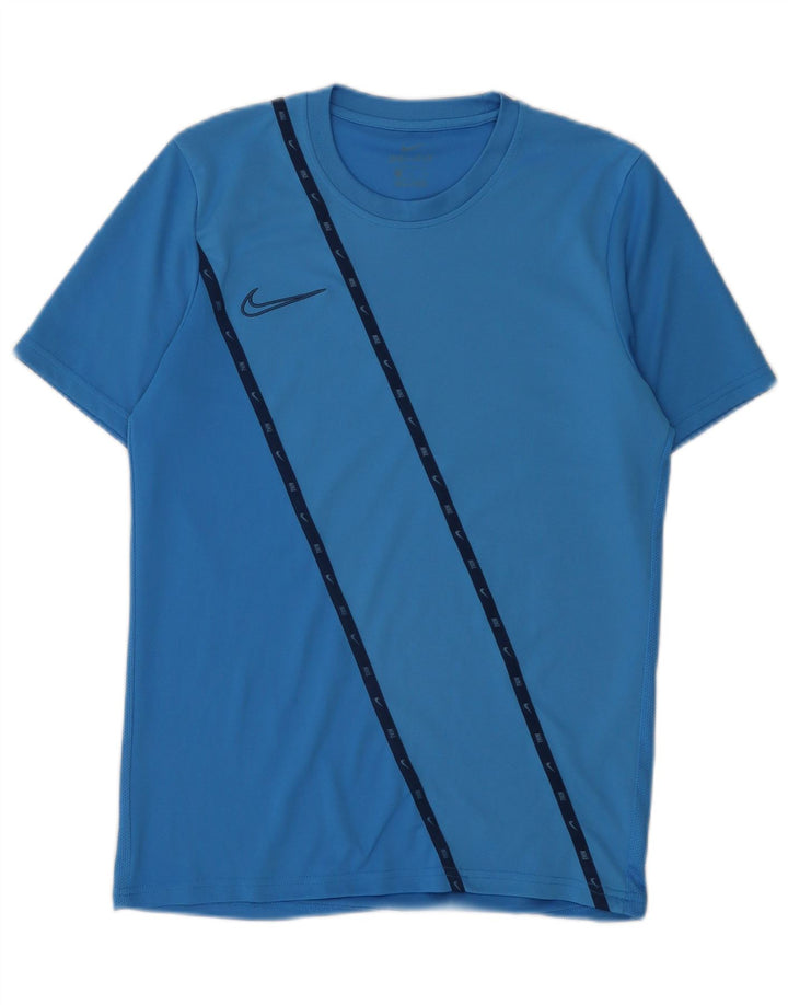 Camiseta Nike Masculina Dri Fit Graphic Top Médio Azul Poliéster