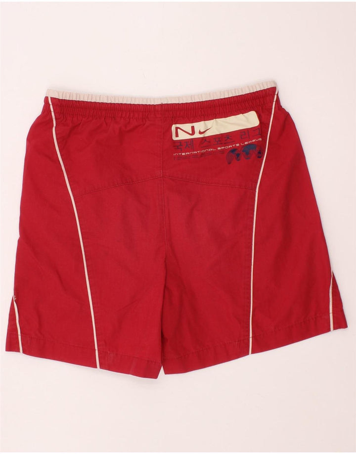 NIKE Meninos Graphic Sport Shorts 8-9 Anos Pequeno Poliéster Vermelho