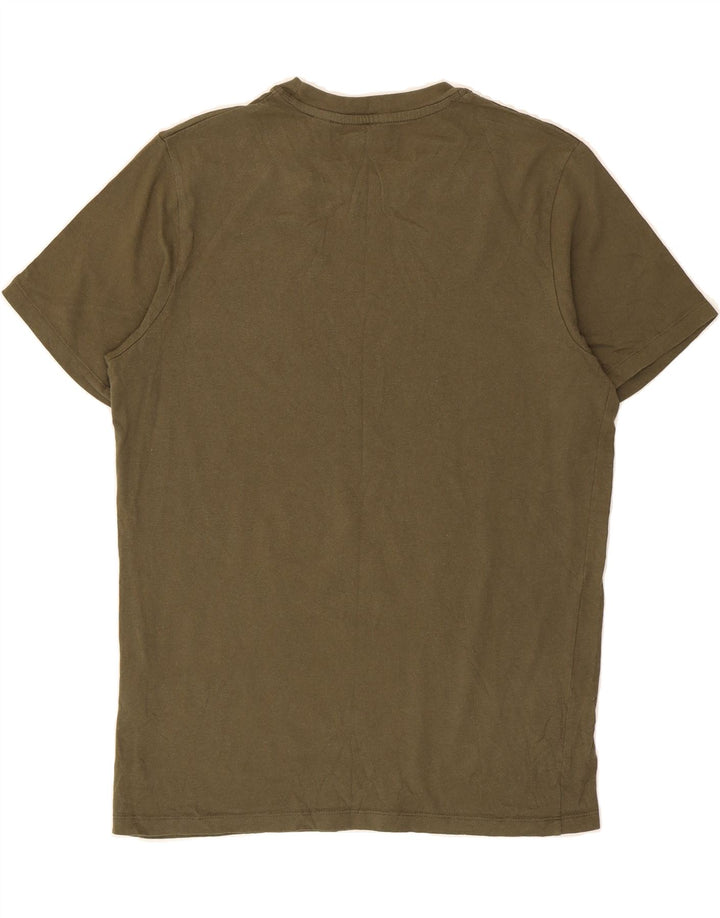 JACK & JONES Mens T-Shirt Top Large Khaki Cotton Vintage Jack & Jones and Second-Hand Jack & Jones from Messina Hembry 