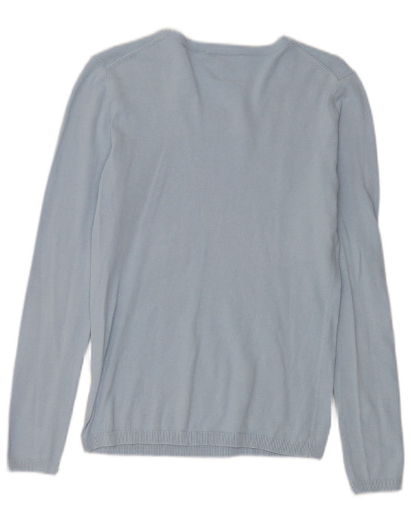 Suéter Tommy Hilfiger feminino com gola redonda, 6 XS, azul