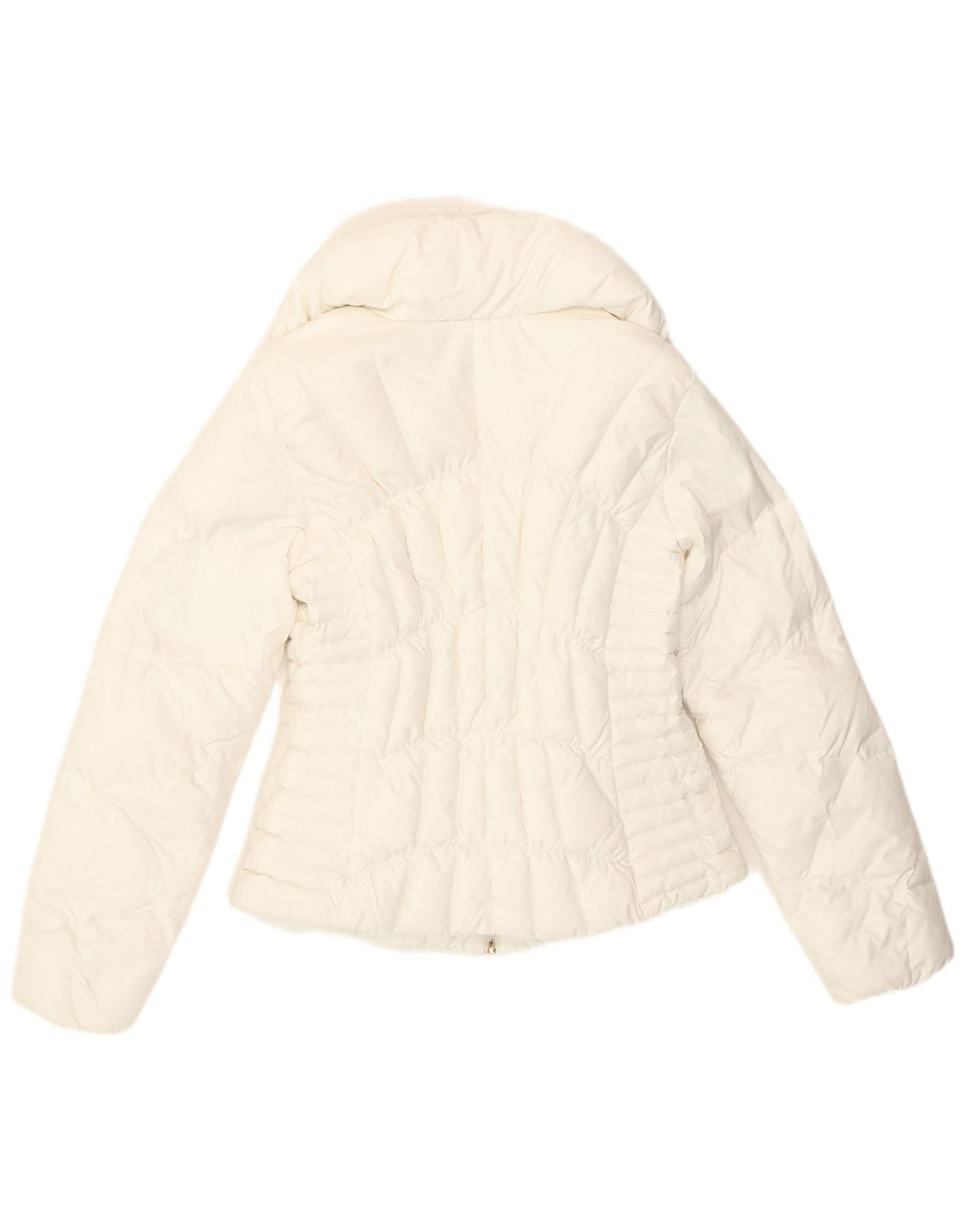 Jaqueta acolchoada grande feminina Guess UK 6 XS poliéster branco
